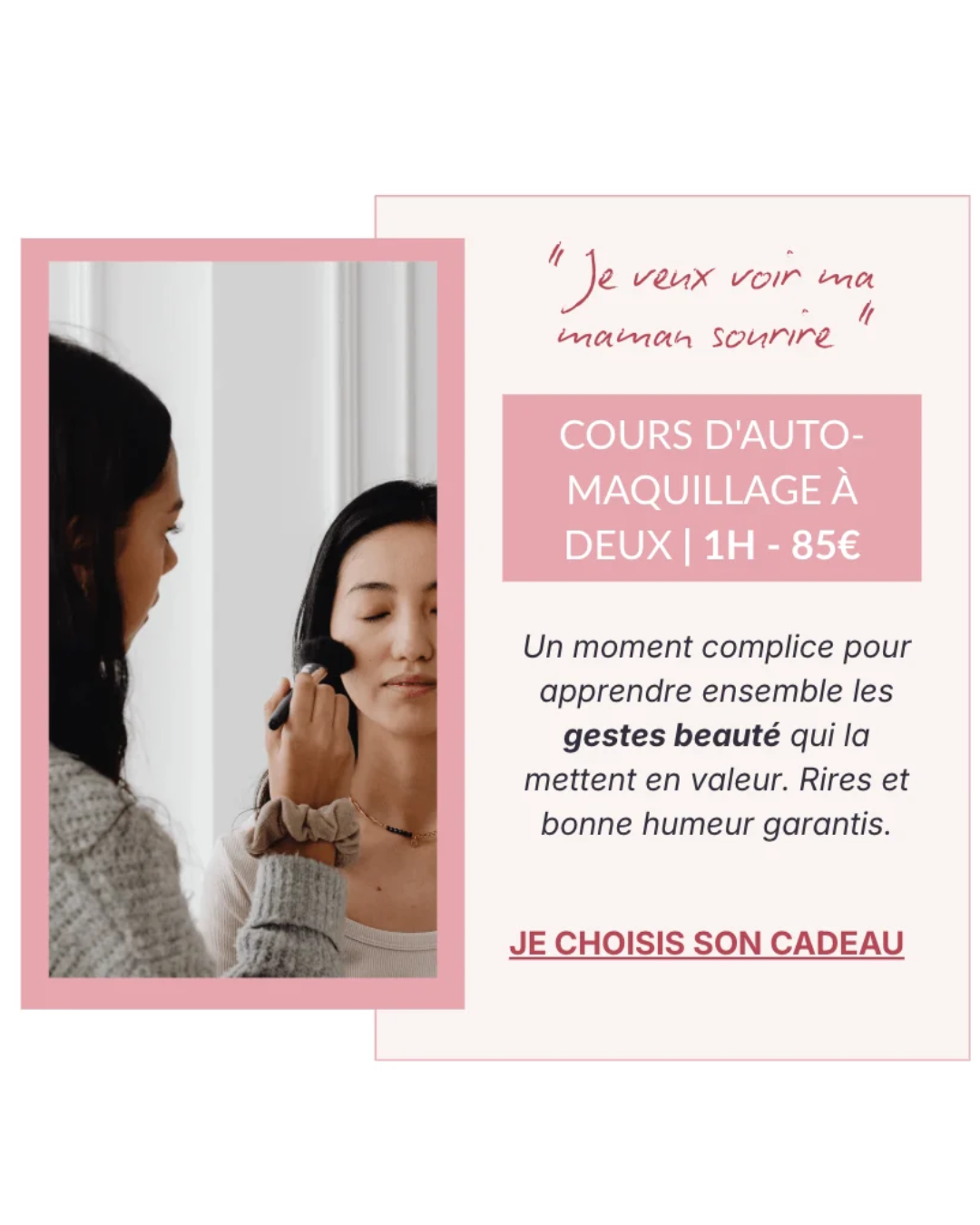 Cours d'auto-maquillage à deux image